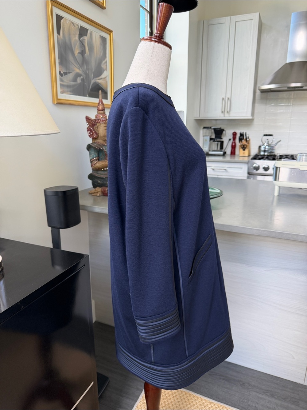 Chado Ralph Rucci Wool Dress Size 8 - Picture 4 of 10